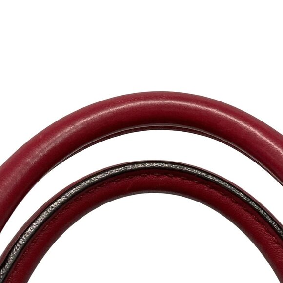 Authentic GUCCI Small Guccissima Red Leather Handbag br434-112025 - Picture 9 of 15